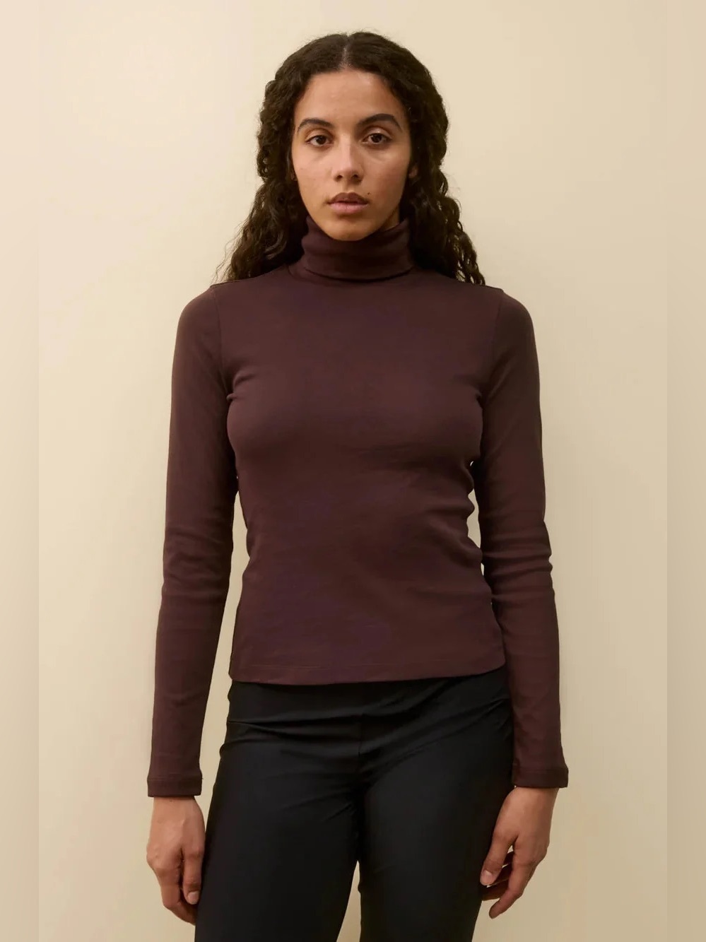 Flore Flore Dinah Turtleneck Choco Plum